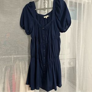 Elan Simply Sweet Navy Blue Dress M